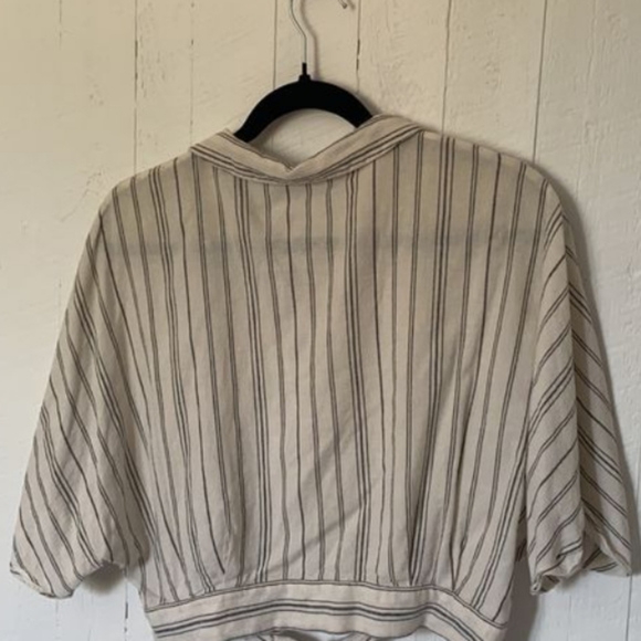Zara Cropped Cotton Blouse - Picture 3 of 3